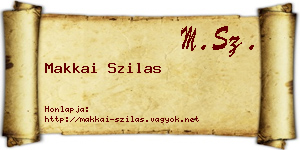 Makkai Szilas névjegykártya